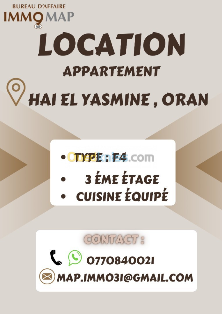 Location Appartement Oran Bir el djir