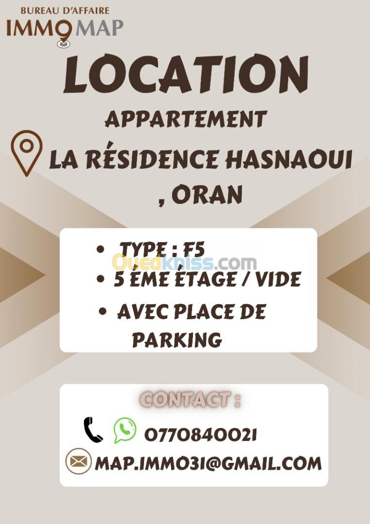 Location Appartement F5 Oran Bir el djir