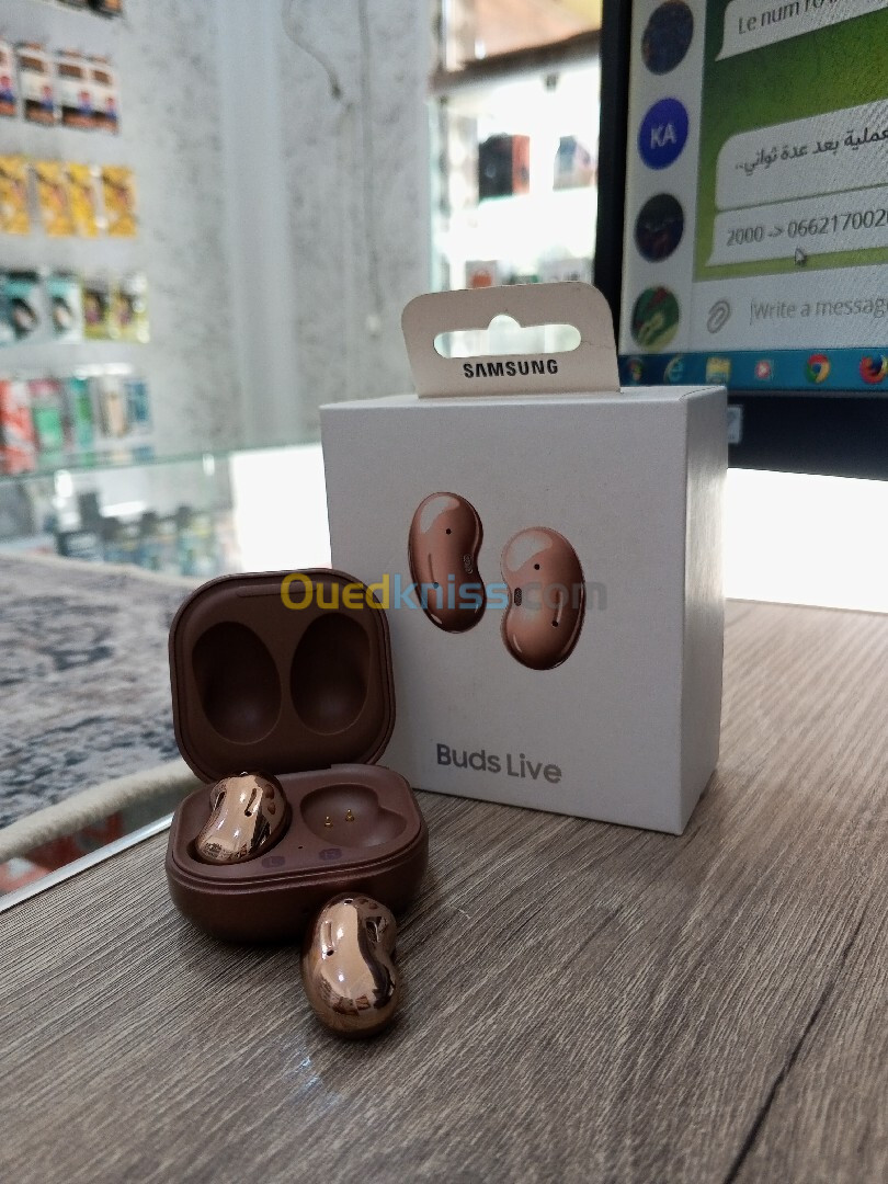 كتمان بلثوث Écouteurs Bluetooth SAMSUNG  Galaxy Buds Live