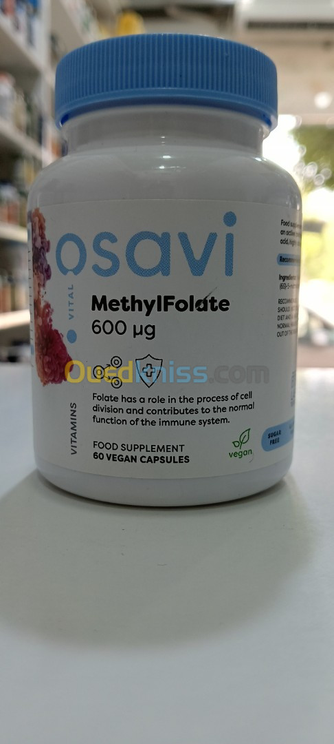 Osavi Methyl Folate 600mcg 60 gélules végétaliennes