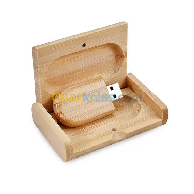 Clé USB en bois & boit bambou