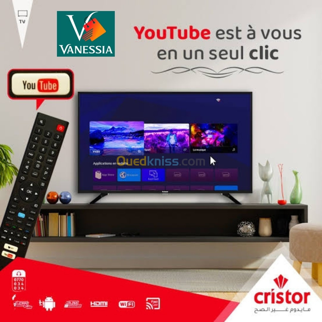 Télévision Cristor 32p smart Android 11