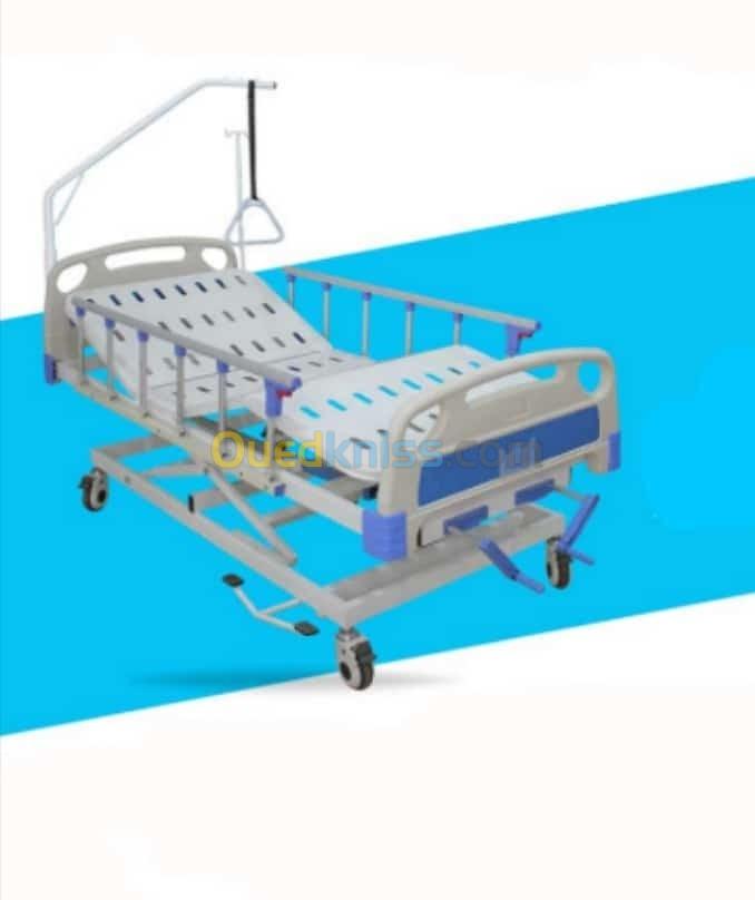 Lit de réanimation trois positions à hauteur variable hydraulique