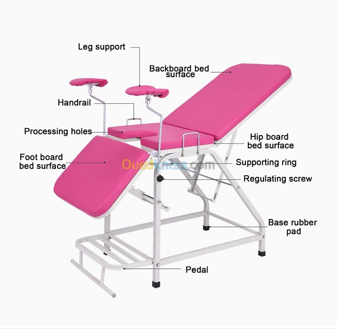 Lit d'examen Gynécologique trois sections