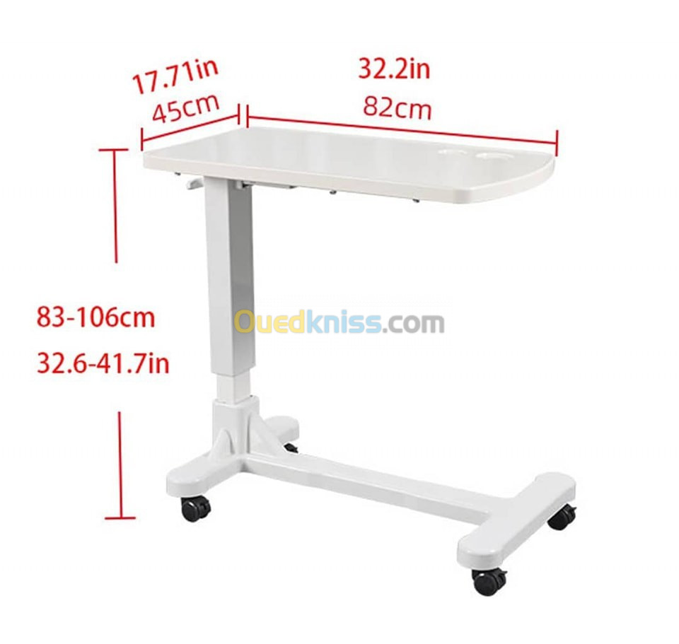 Table a manger hydraulique en ABS 