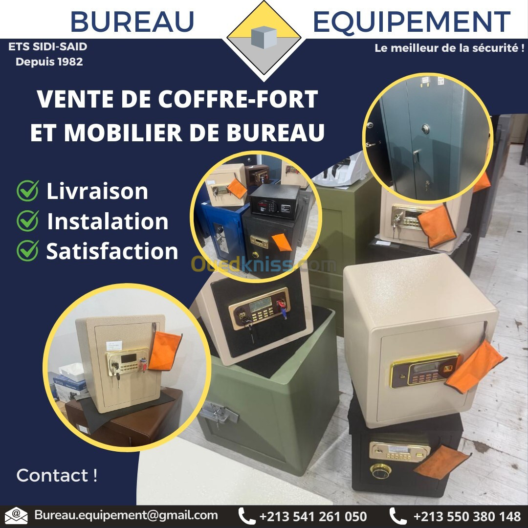 Vente Mobilier de bureau et Coffre-fort 