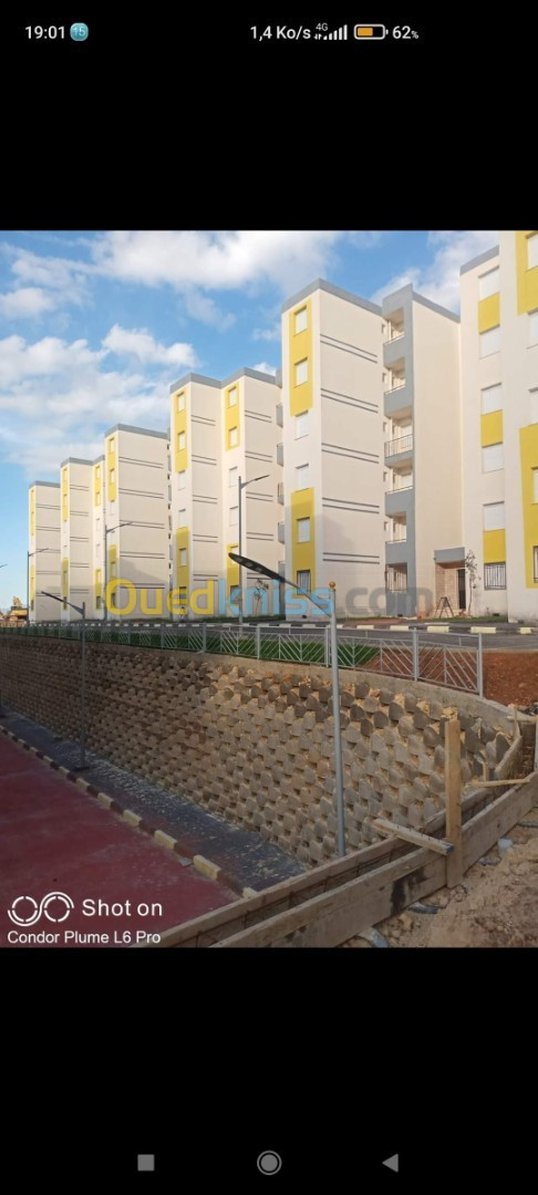 Vente Appartement F3 Chlef Oued sly