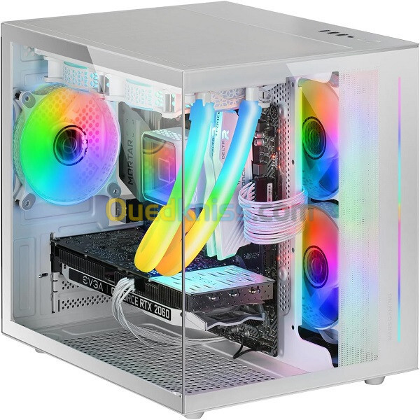 MARS GAMING MC-VIEW WHITE MATX SANS VENTILLO 