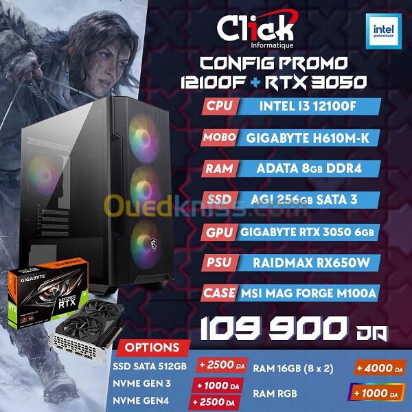 CONFIG PROMO 12100F + RTX 3050 