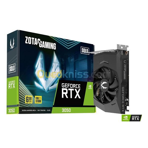 RTX 3050 ZOTAC SOLO GDDR6 06GO 92BITS 1HDMI/ 3DP 