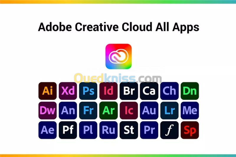 Adobe creative cloud All apps individuel 12 mois