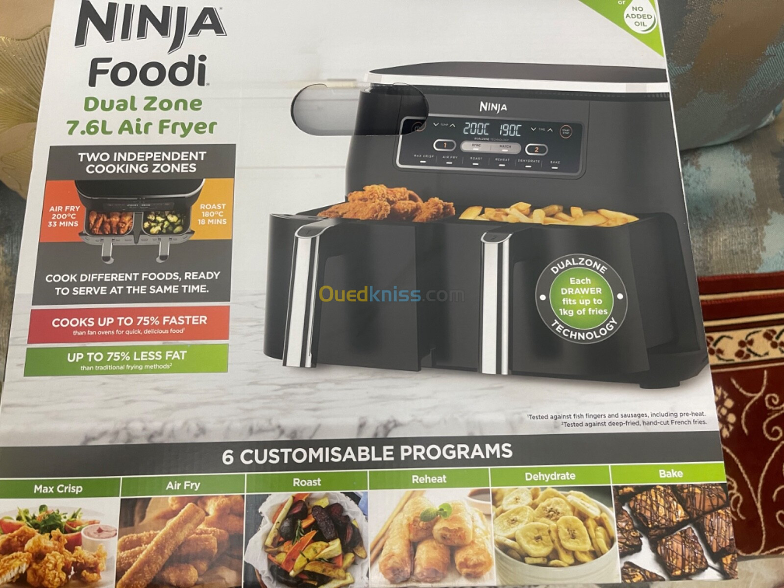 Air Fryer Ninja friteuse sans huile 7.5L