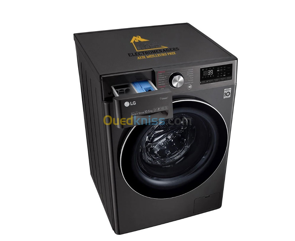 Machine à laver LG Turbo Wash, 10.5/7KG (Séchante)