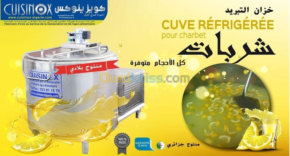 cuve réfrigérée 100% en inox alimentaire 304