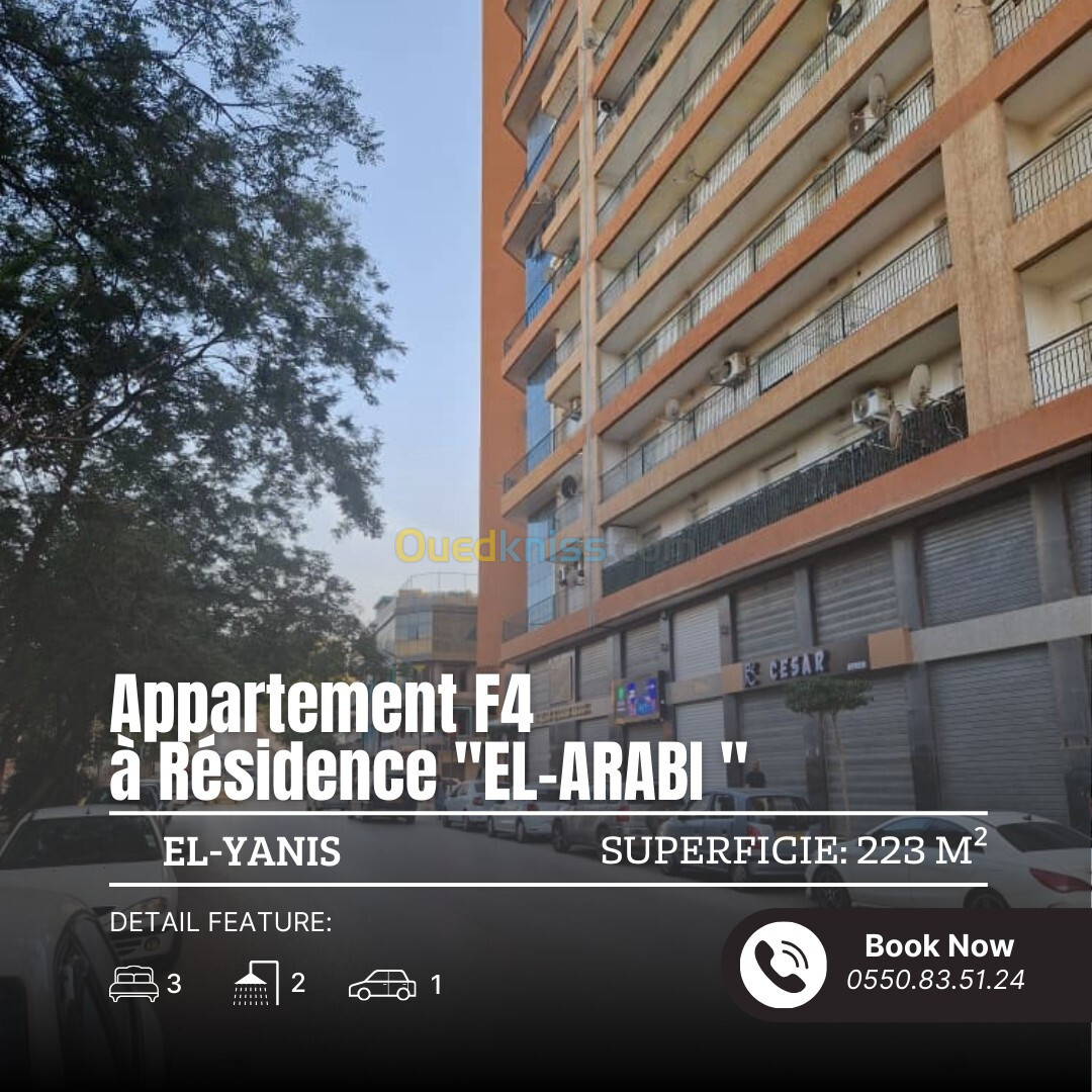 Vente Appartement F4 Tlemcen Tlemcen