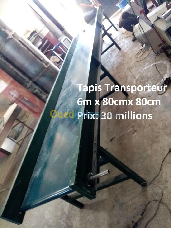 Tapis convoyeur transporteur Recyclage 