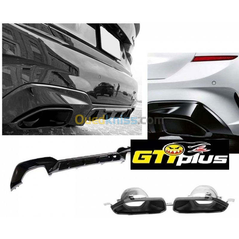 Kit spoiler + sorties échappements pour BMW Série 3 G20 Look M340i