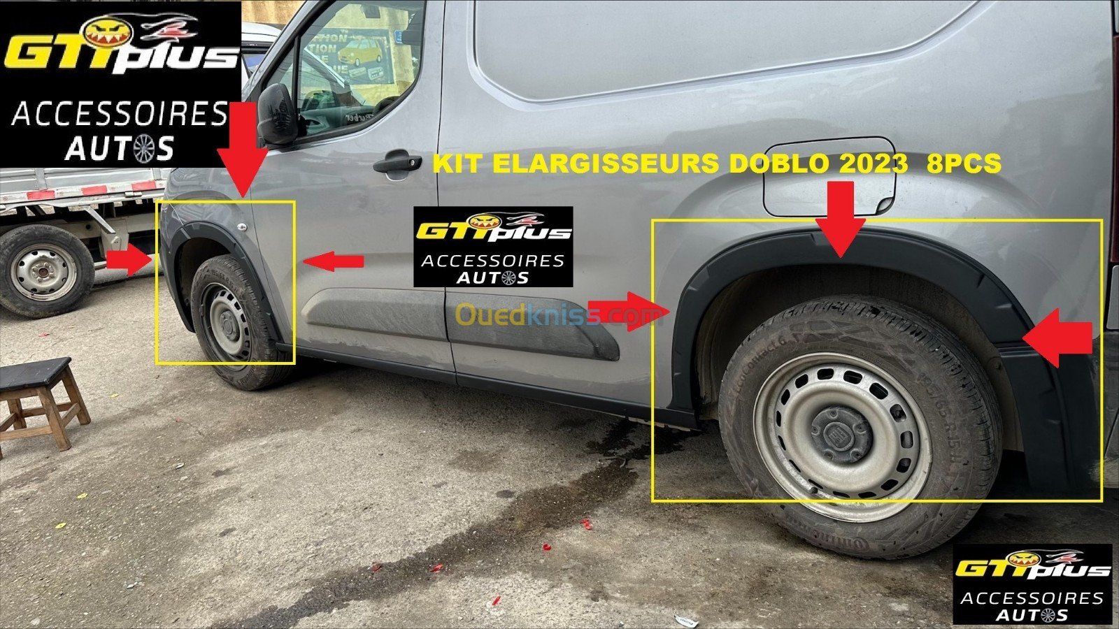 Kit élargisseurs d'aile FIAT DOBLO 2023+