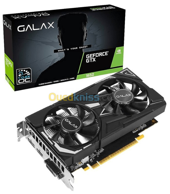 CARTE GRAPHIQUE GALAX GeForce GTX 1650 EX (1-Click OC)