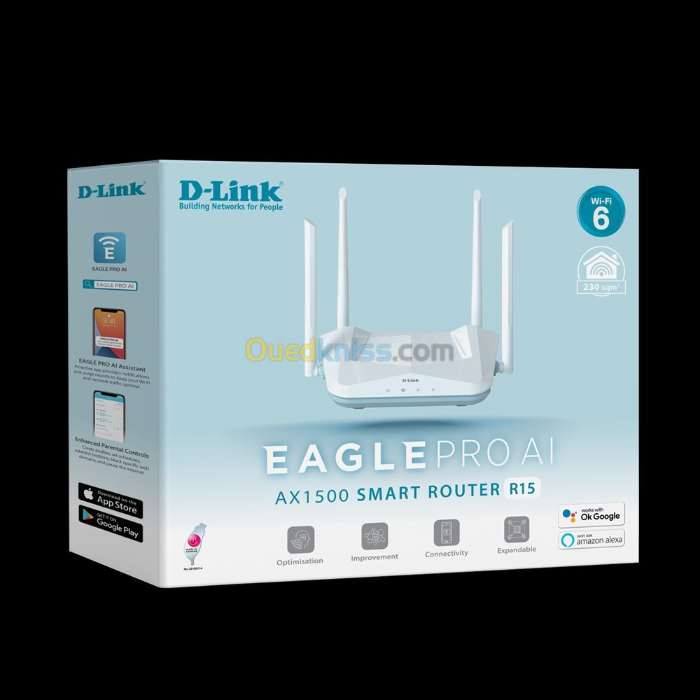 ROUTER D-LINK EAGLE PRO AI AX1500 R15 WIFI6