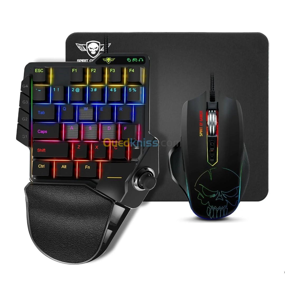 CLAVIER ONE HAND AVEC SOURIS SPIRIT OF GAMER XPERT-G900