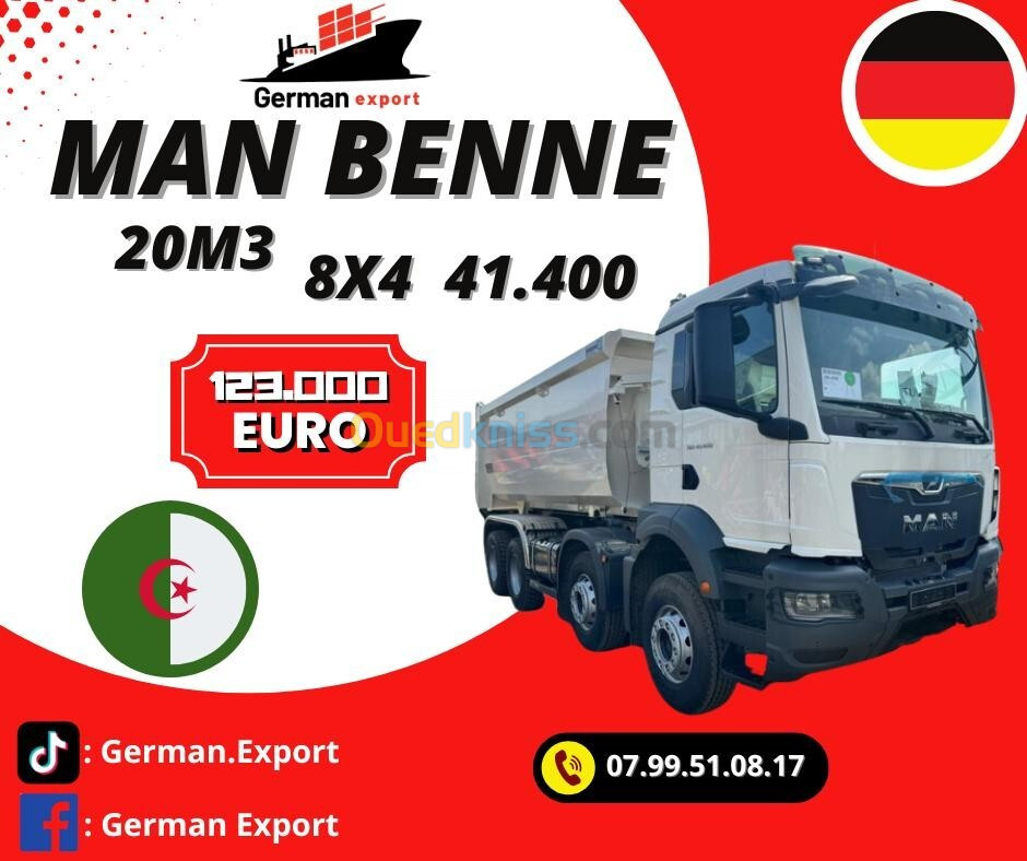 MAN TGS Benne EUROMIX 41.400 8×4 2024