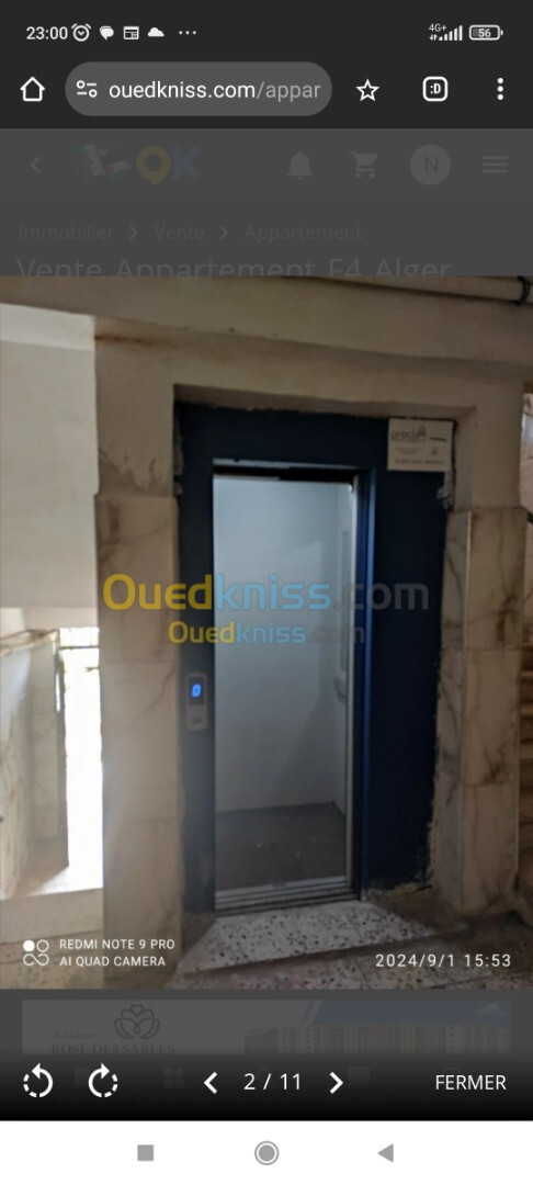 Vente Appartement F5 Alger Hussein dey