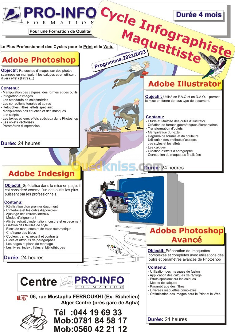 Formation: Infographiste, Maquettiste, PAO