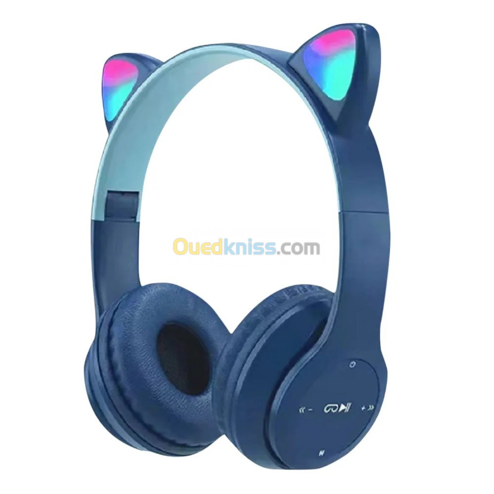 Casque Bluetooth sans fil avec oreilles de ch