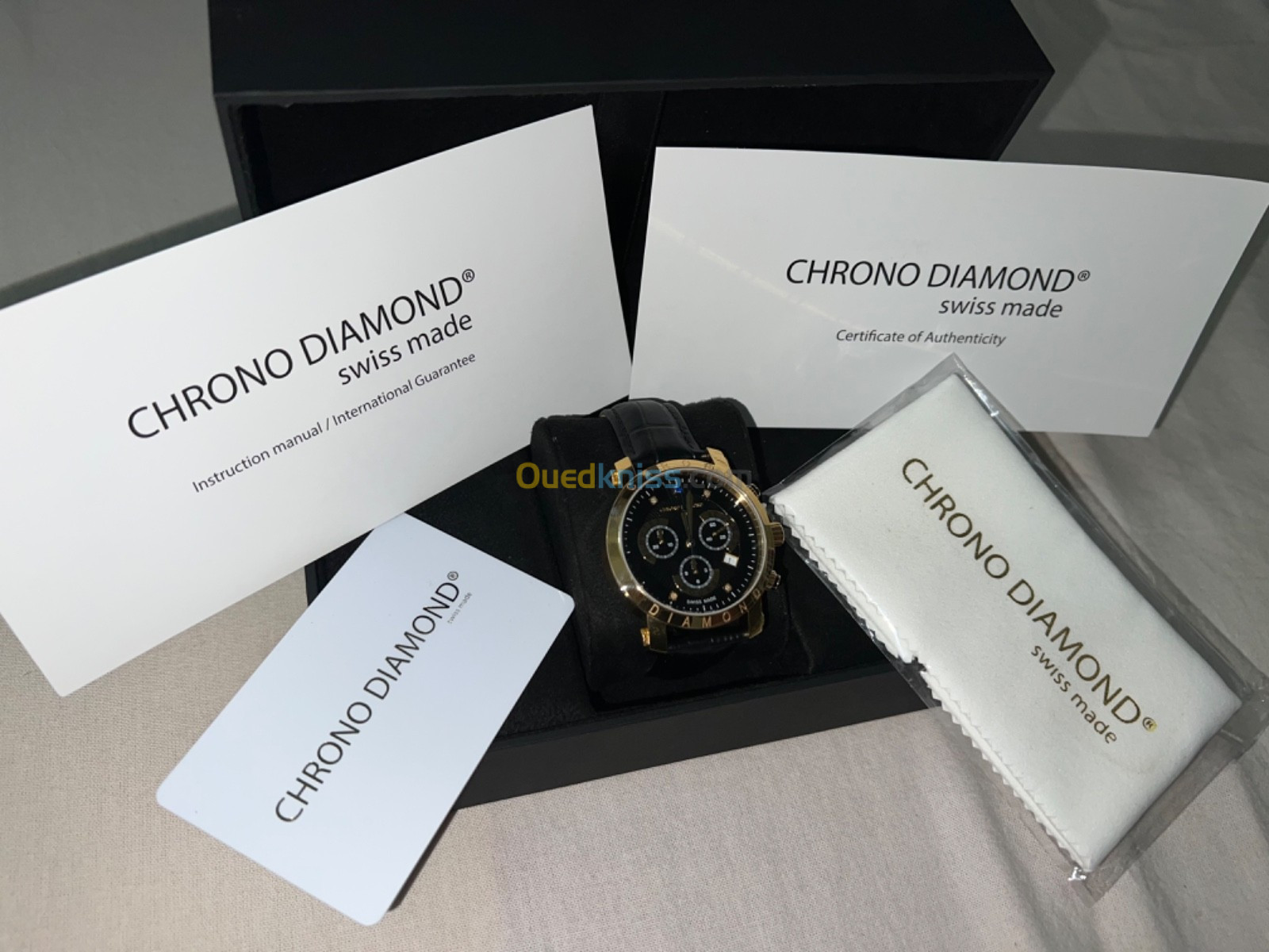 Montre suisse chrono discount diamond