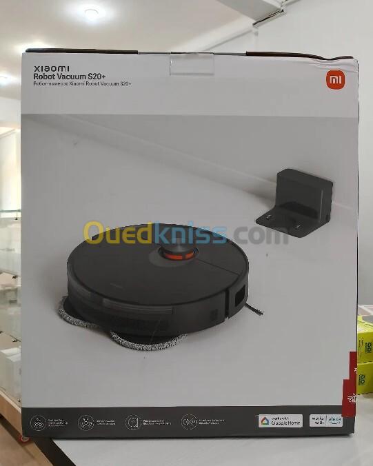 Robot Xiaomi laveur aspirateur S20+ : 6000 Pa avec station de recharge auto, serpillières rotatives