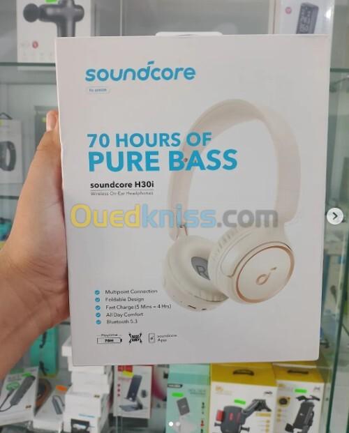 SOUNDCORE H30I Casque Bluetooth Sans Fil Supra Auriculaire- Autonomie De 70 Heures, Bluetooth