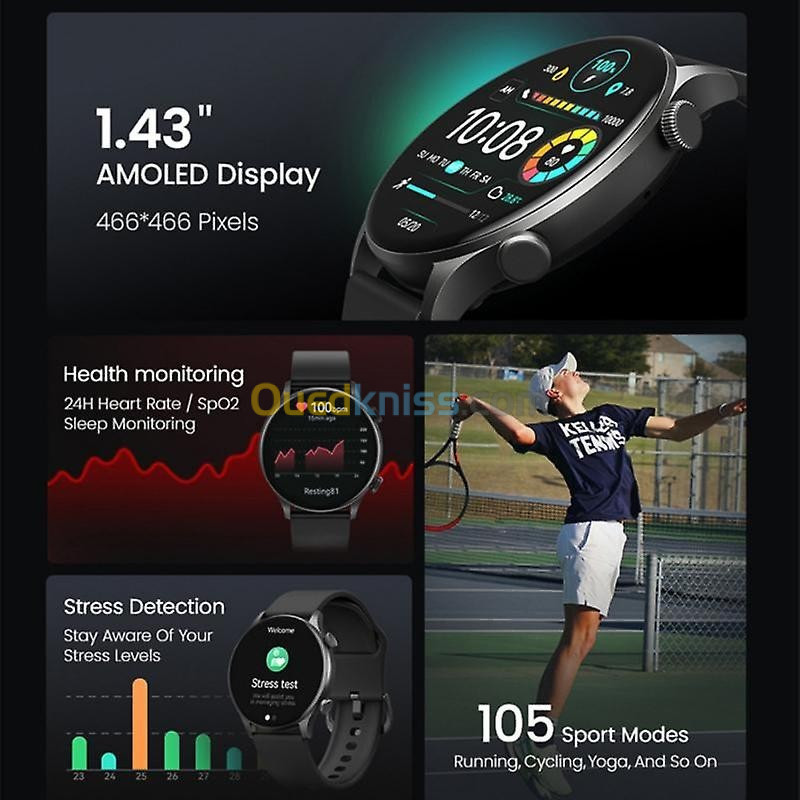 Smart watch - HAYLOU Solar Plus  - الساعة الذكية المحترفة