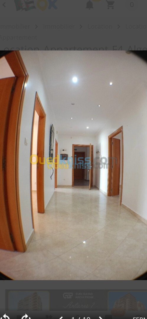 Location Appartement F4 Alger Ouled fayet