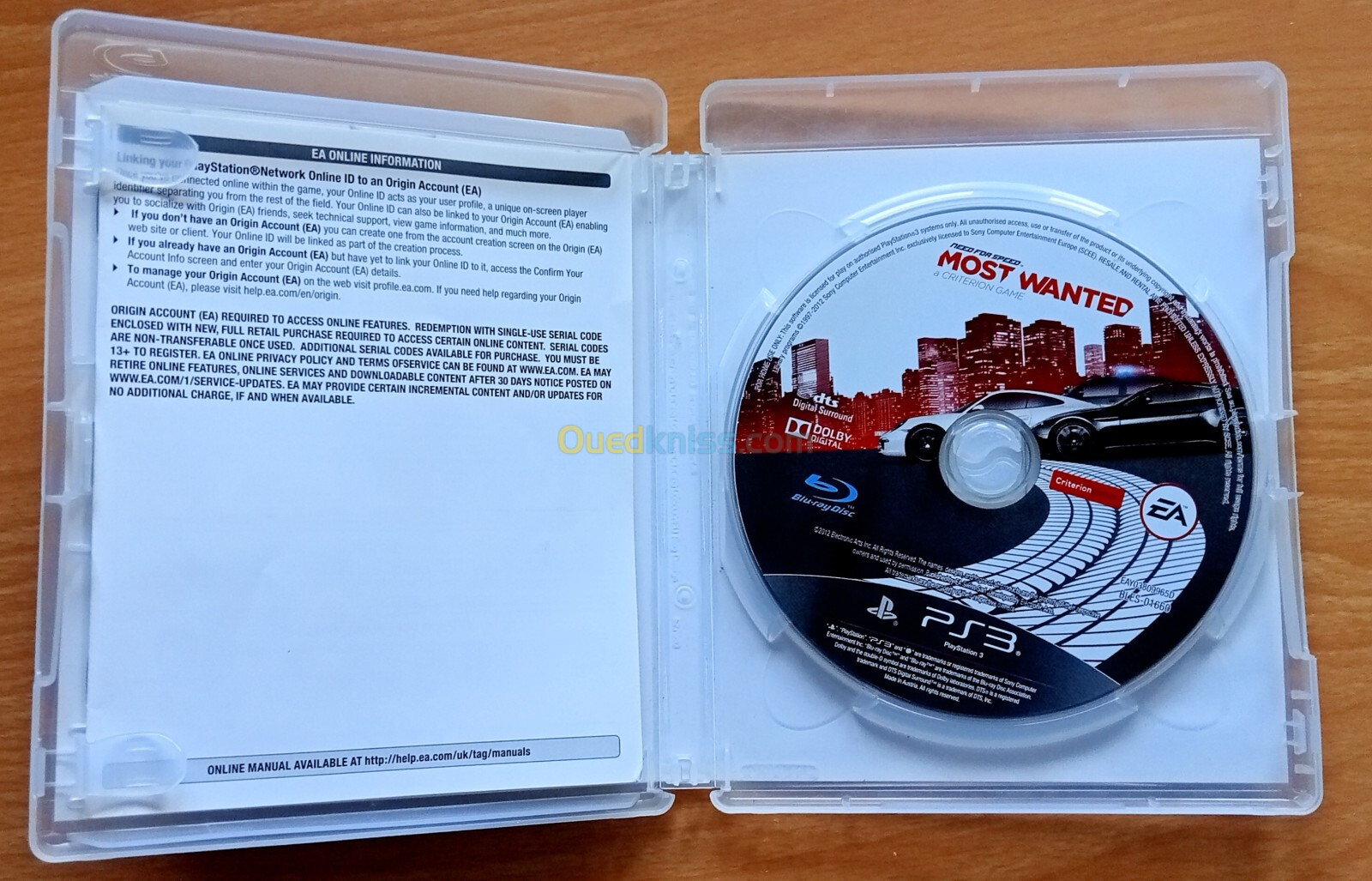 Need for Speed: Most Wanted, CD PS3