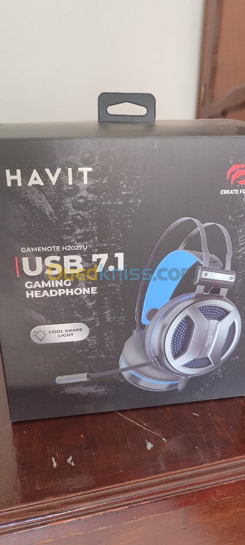 HAVIT 7.1 Virtuel GAMING 2027 VIBRANT CASQUE