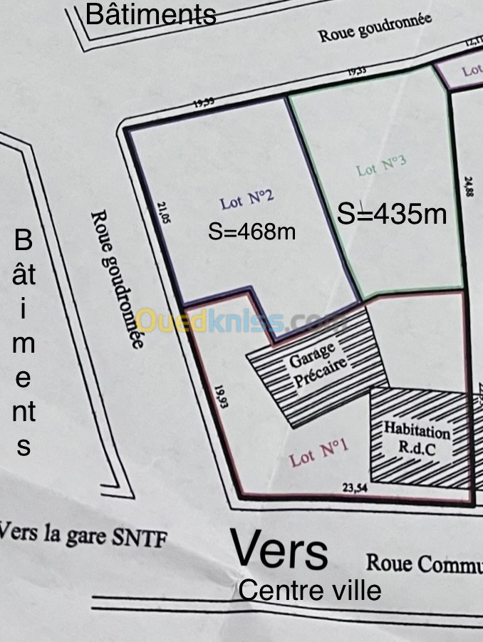 Vente Terrain Ain defla Boumedfaa