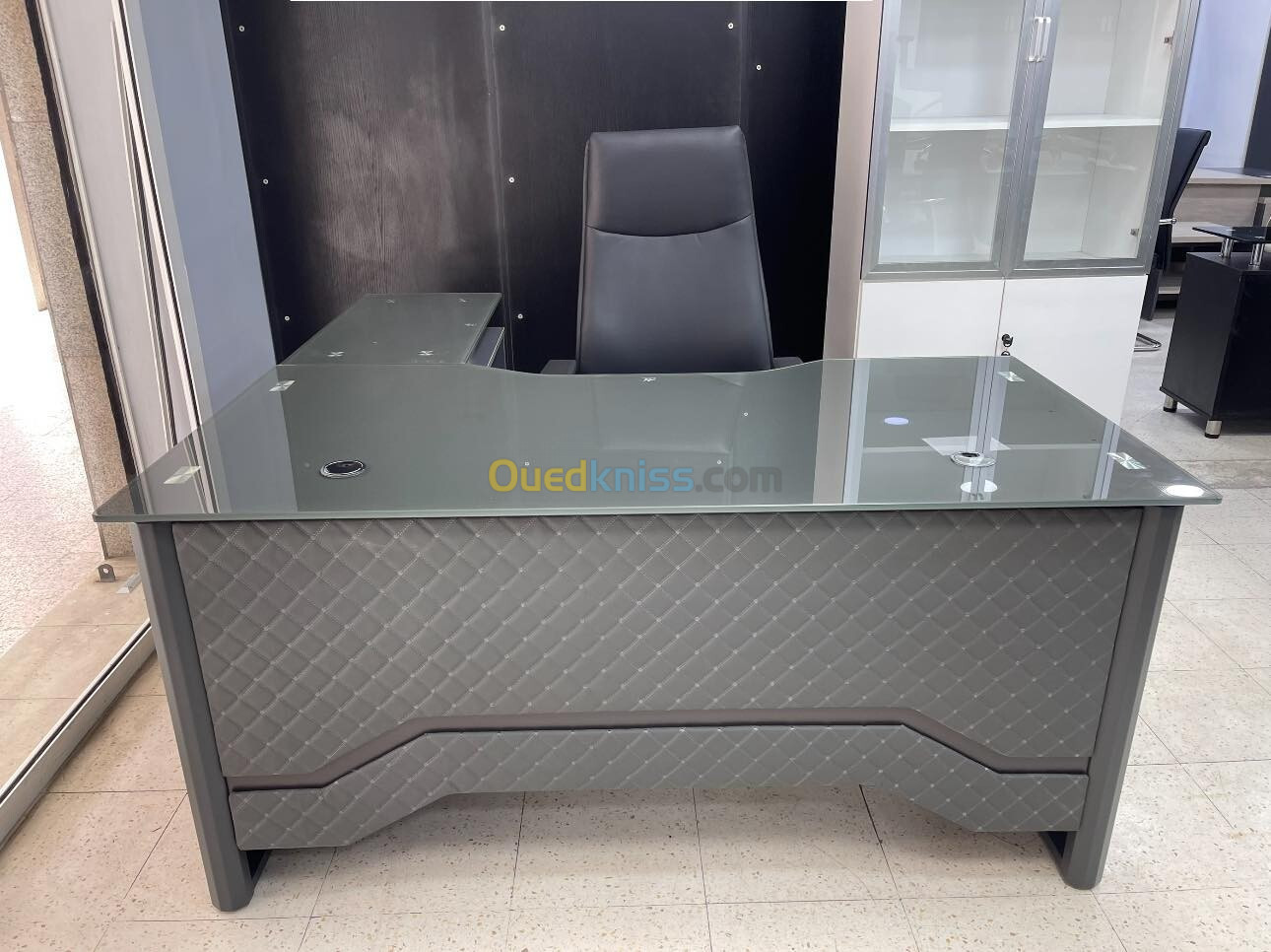 Ensemble de bureau 1.60M et 1.80M - importation en verre