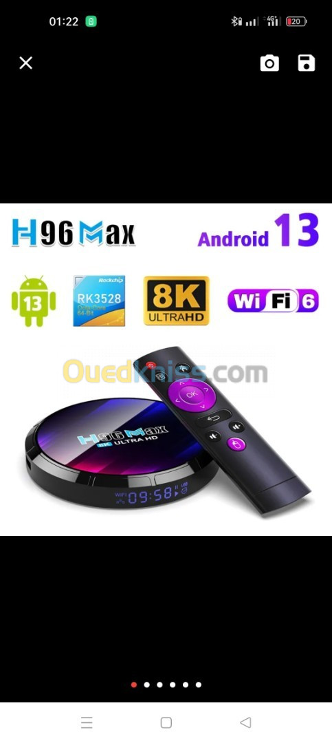 Tv box h96 max 