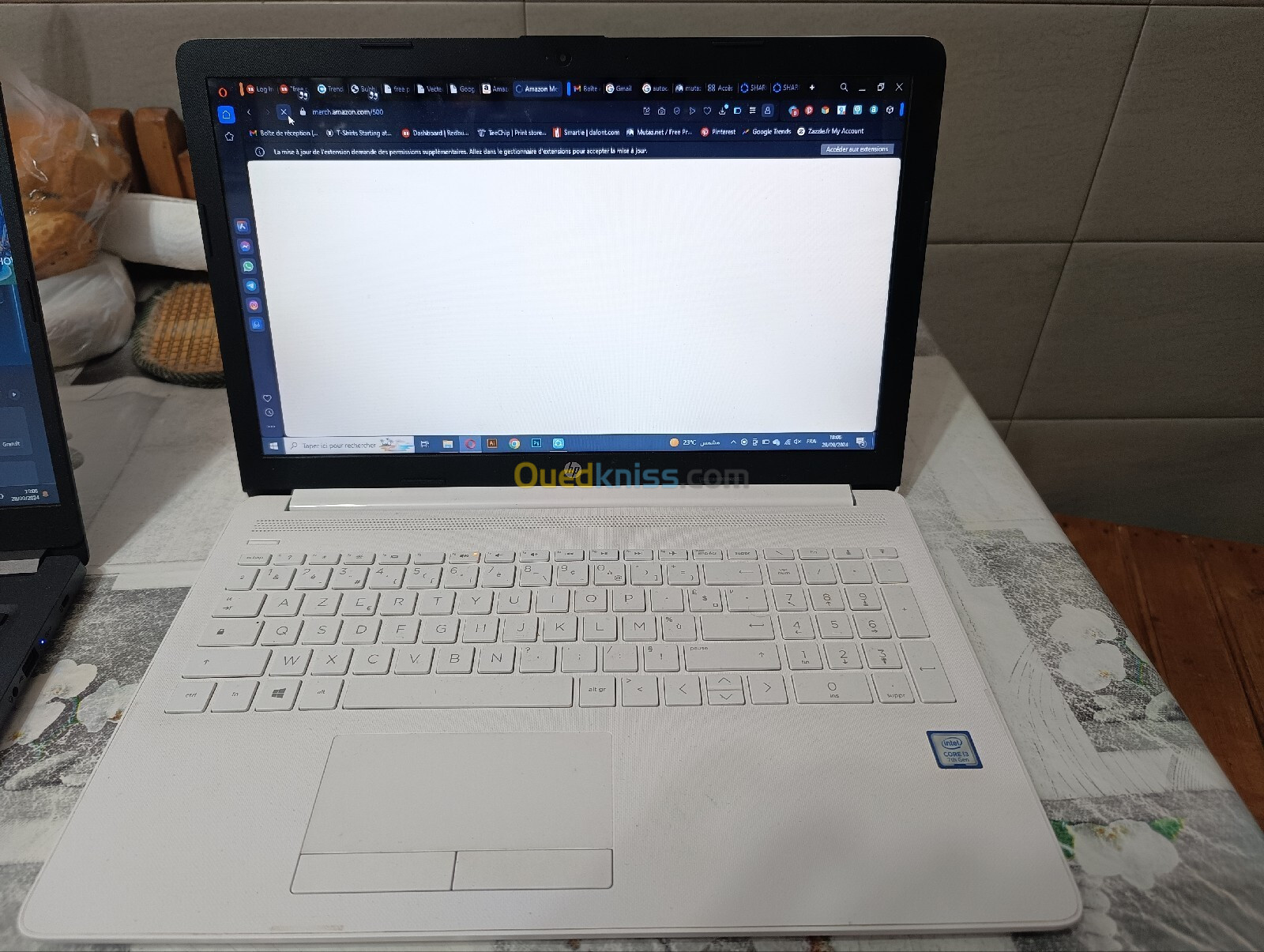 HP notebook i3 7th 12g RAM, 1TB stockage état 10/10