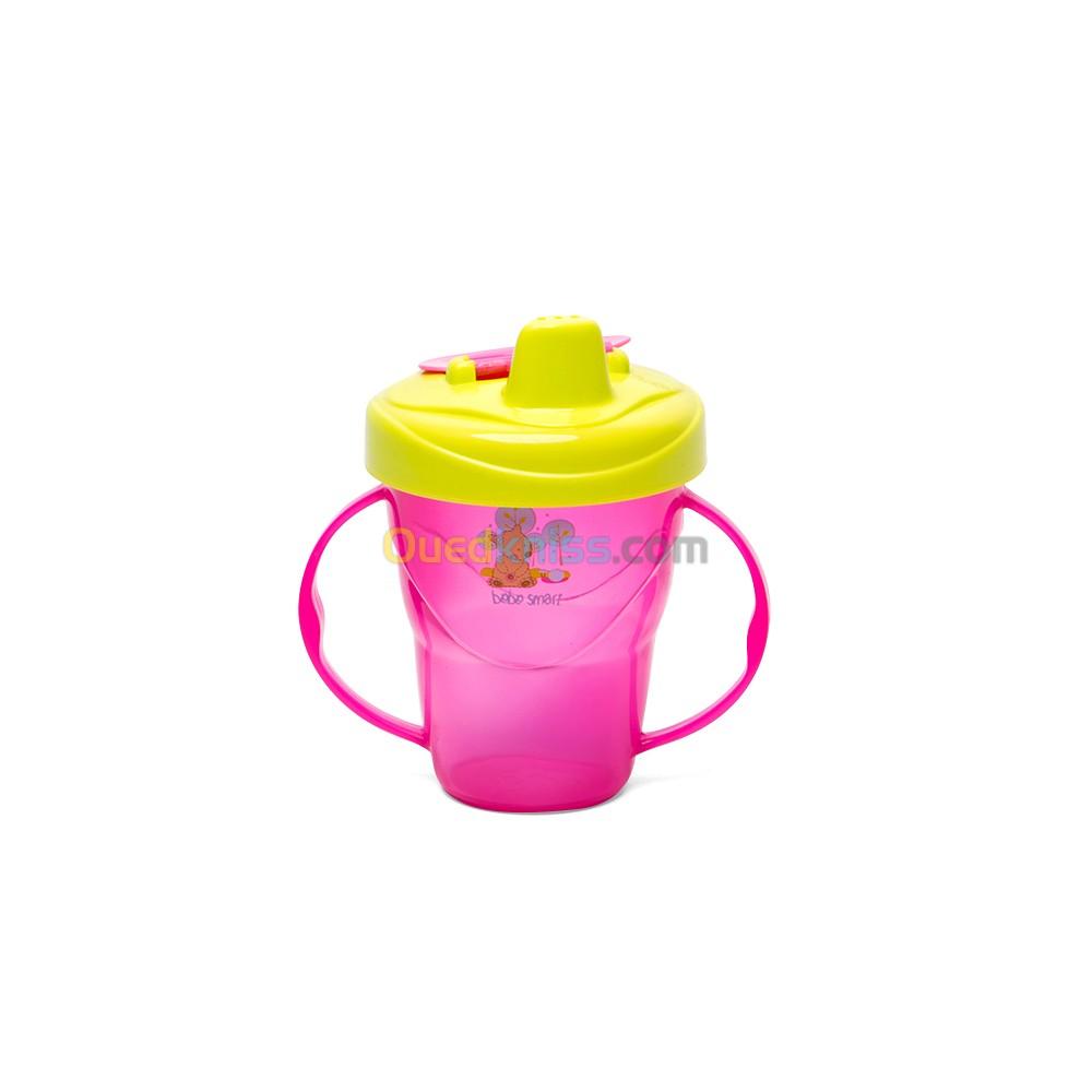 Bebe Smart Tasse Anti Fuite Avec Couvercle Poignees Ergonomiques Rose الجزائر الجزائر