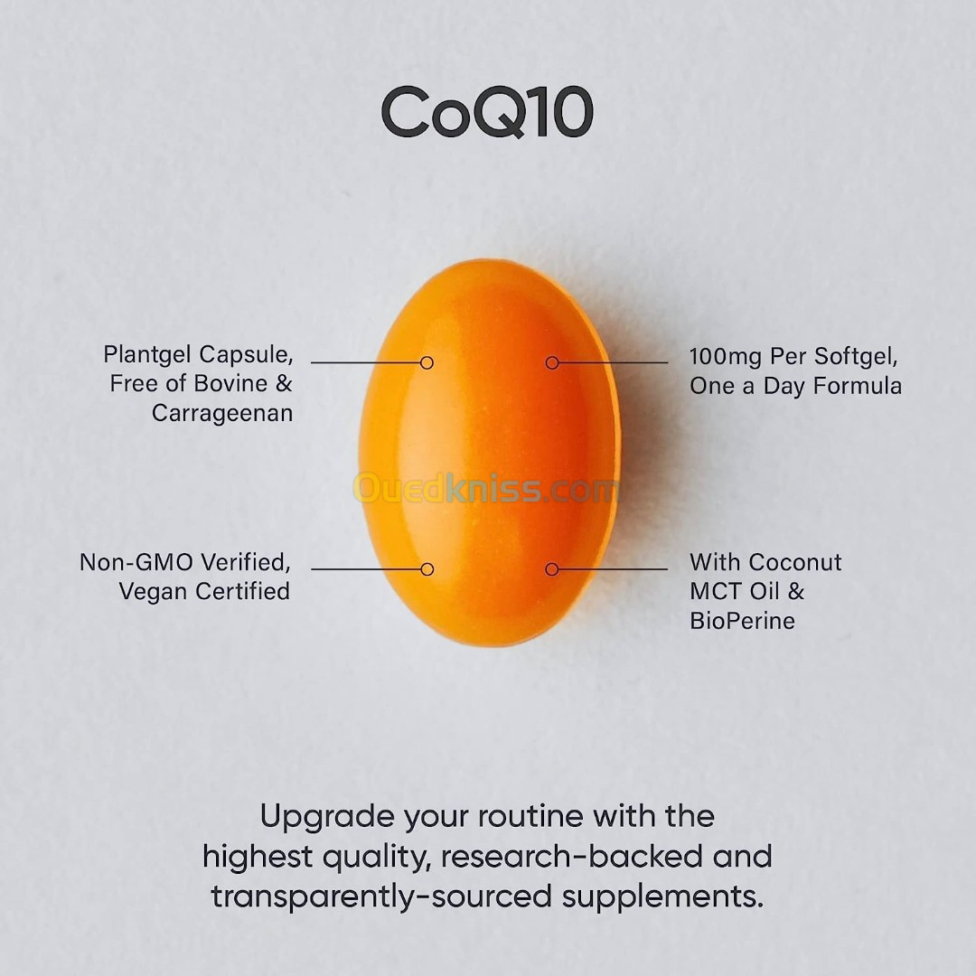 CoQ10 - 100mg - 120 Capsules - USA