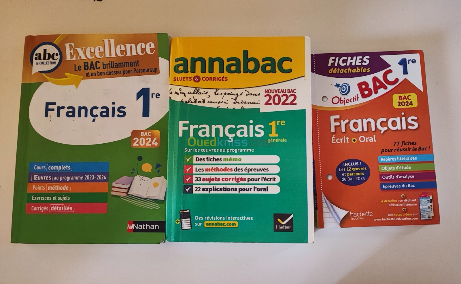 Les annales de première pour le bac français 