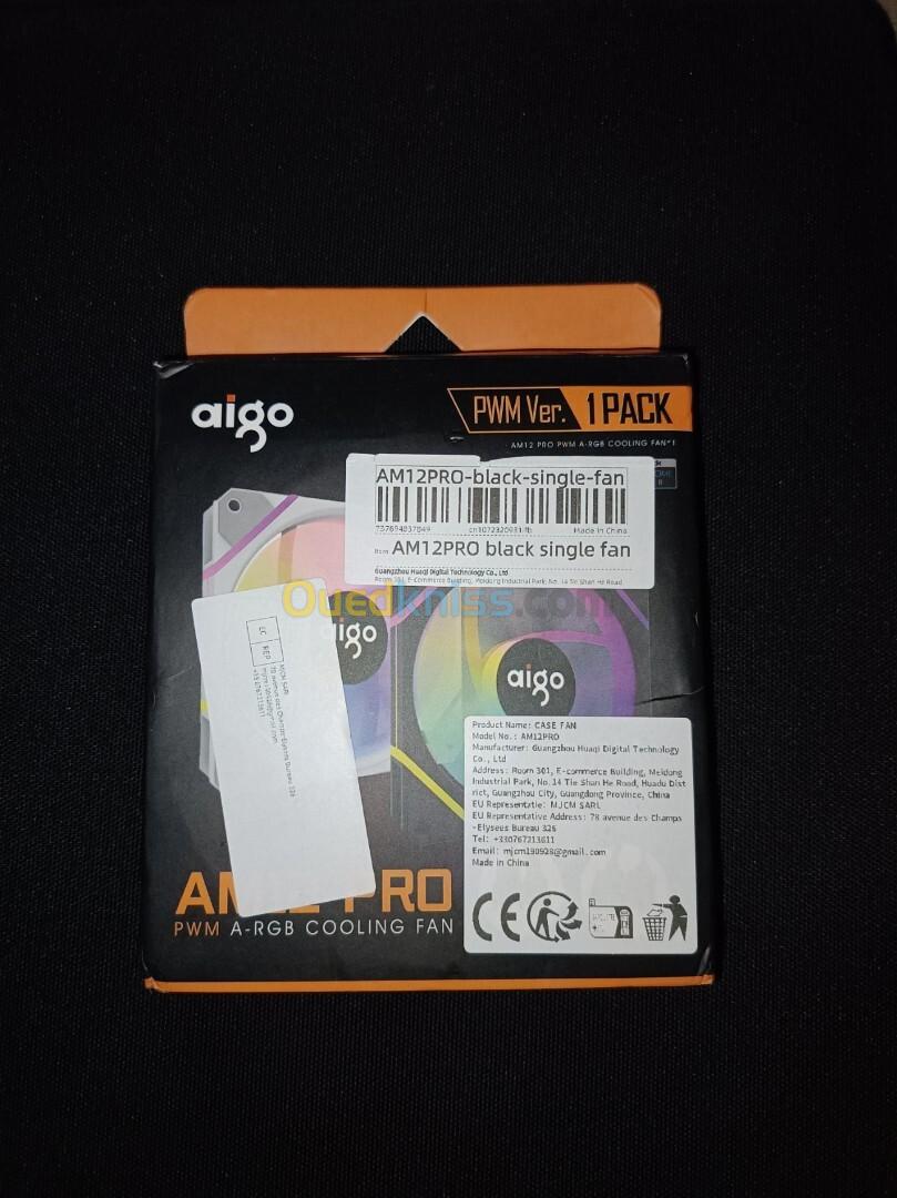 aigo AM12PRO A-RGB black single fan 