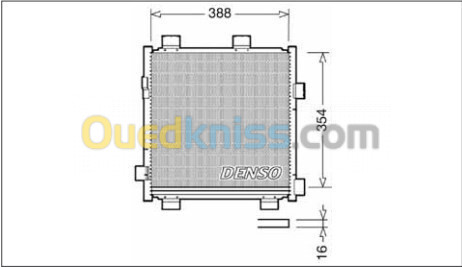 RADIATEUR CLIM 107 C1 TOYOTA AYGO