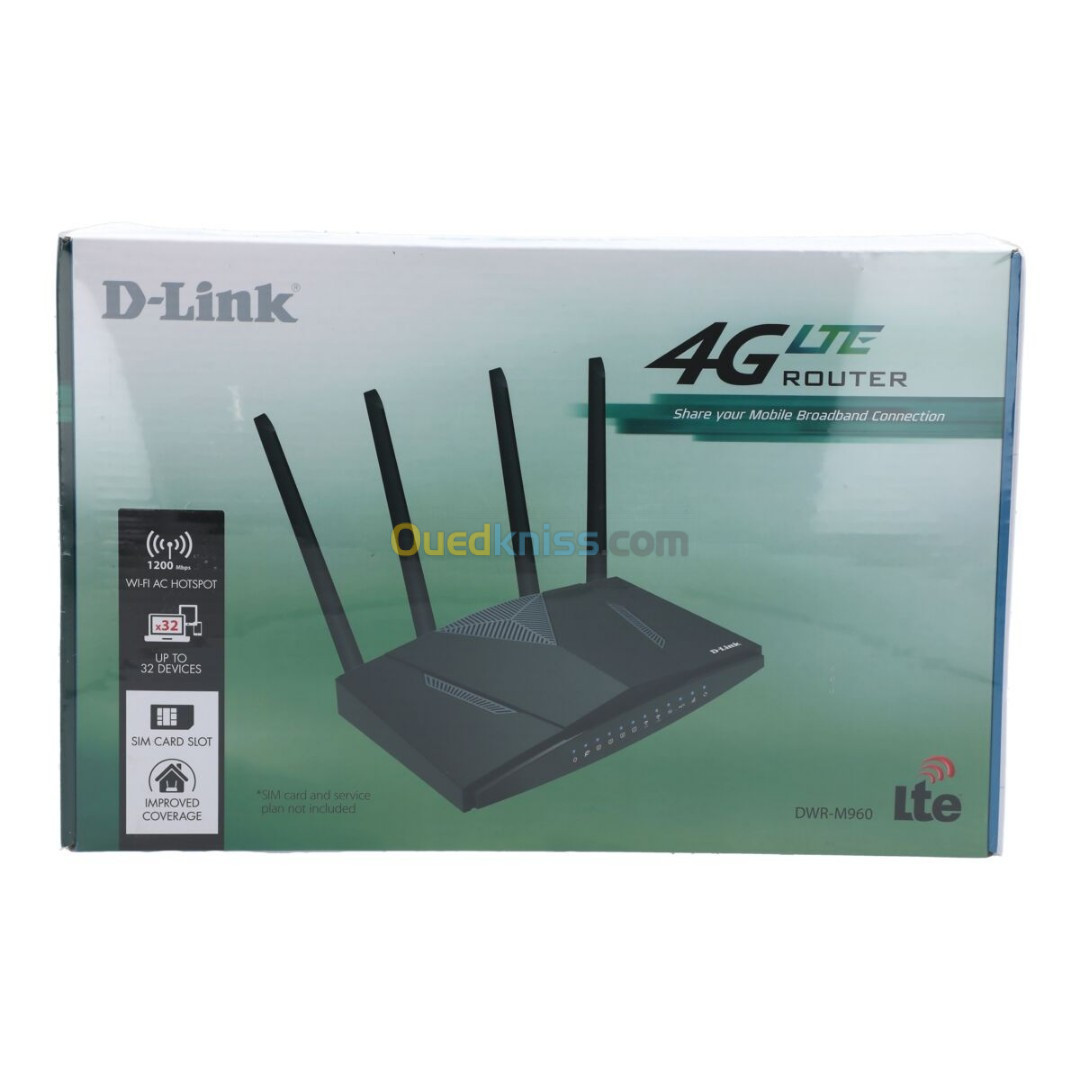 MODEM ROUTEUR D-LINK 4G LTE AC1200 DWR-M960 04 ANTENNES