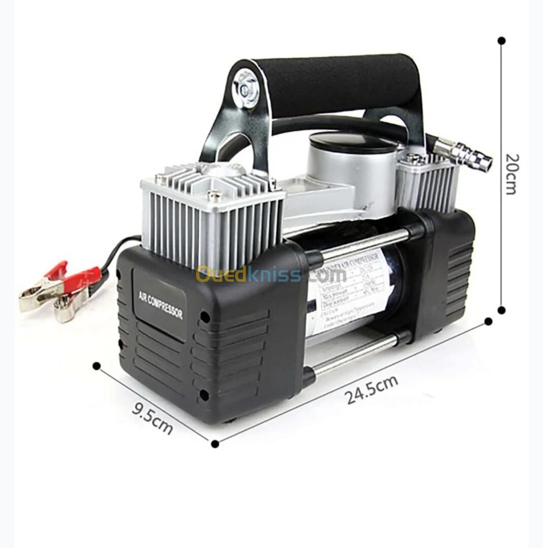 Compresseur Automobile À Double Piston, 70 L/Min, Tuyau De 3 Mètres, 12 V