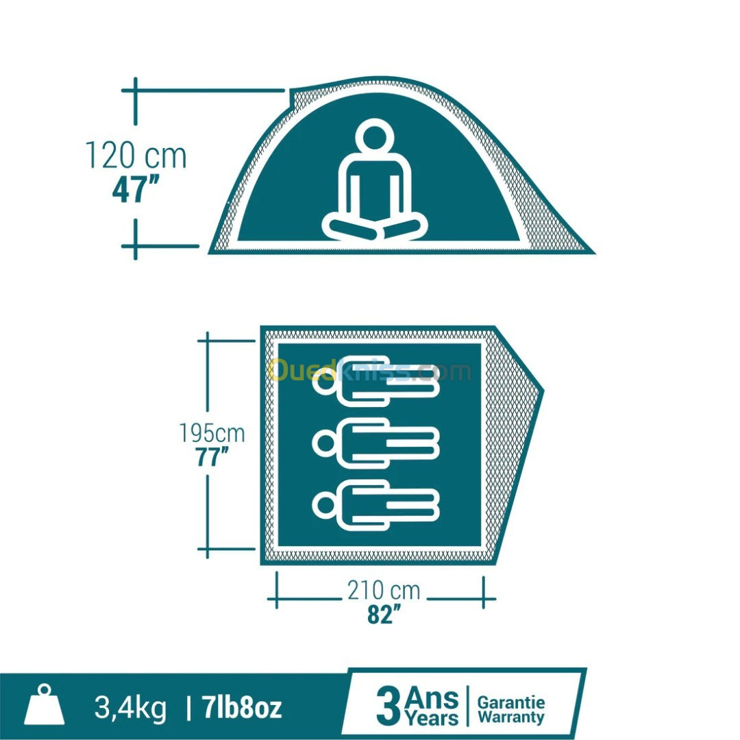 Tente Decathlon MH100 