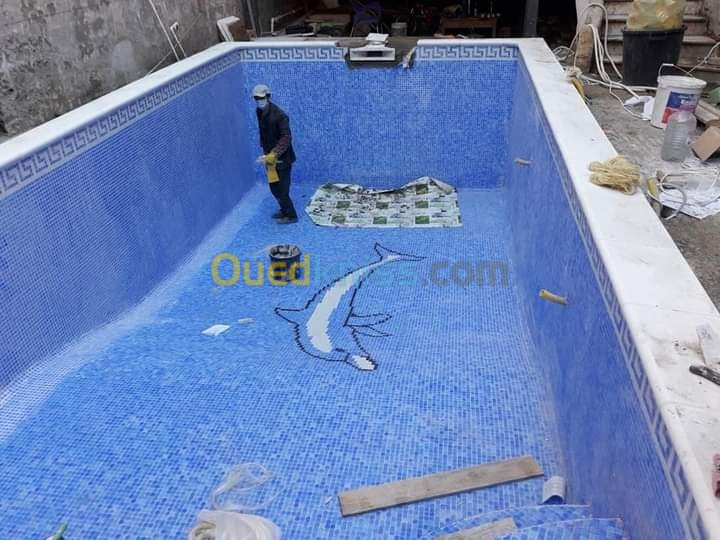  Construction piscine بناء المسابح