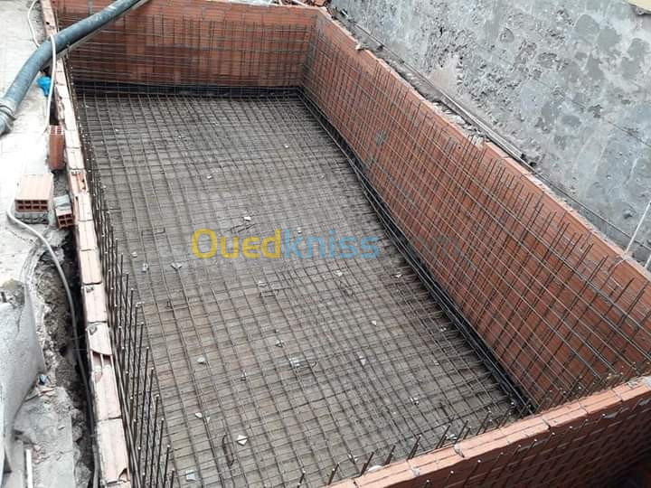  Construction piscine بناء المسابح